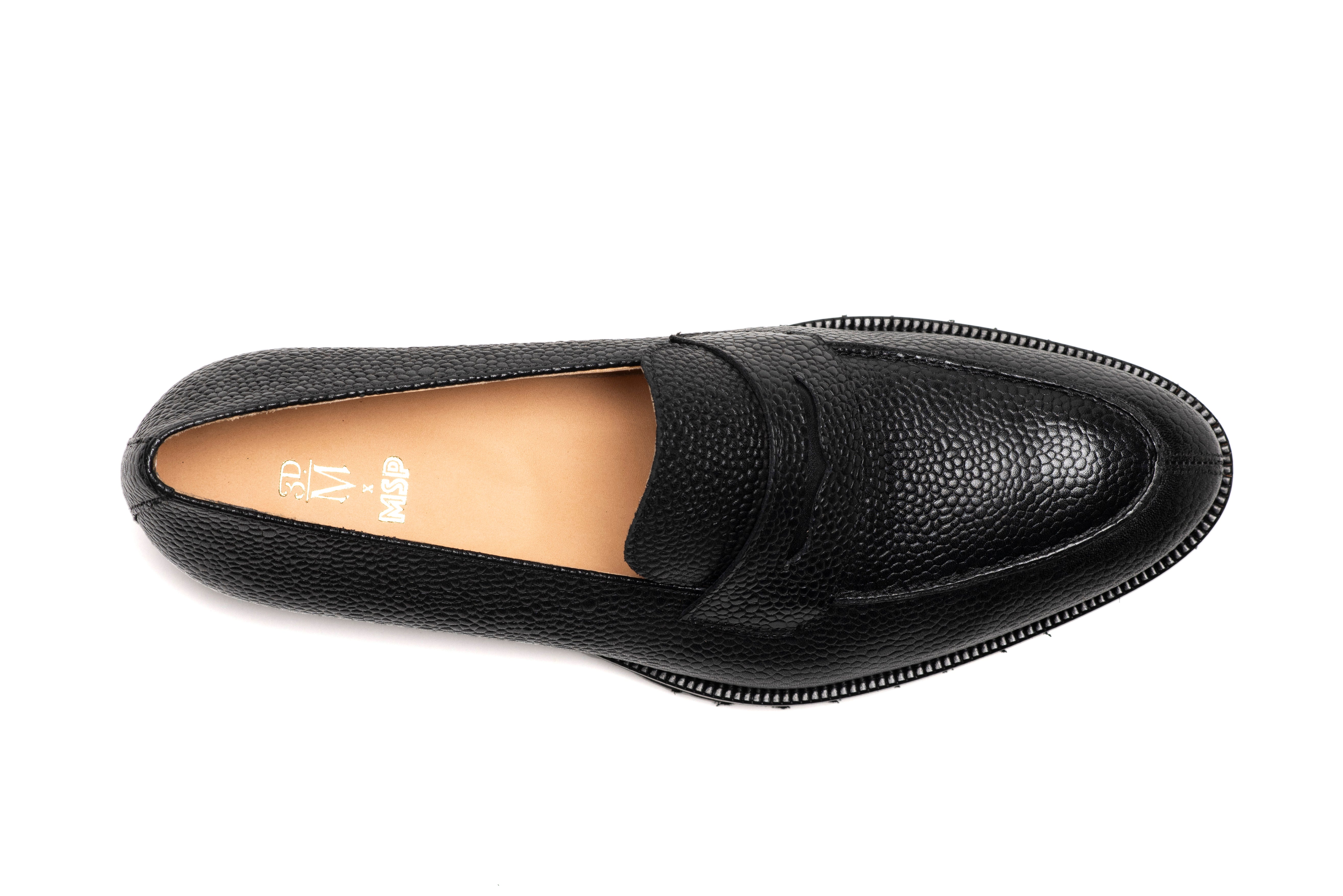 3DM X MSP - Napa Penny Loafers - Black Grain