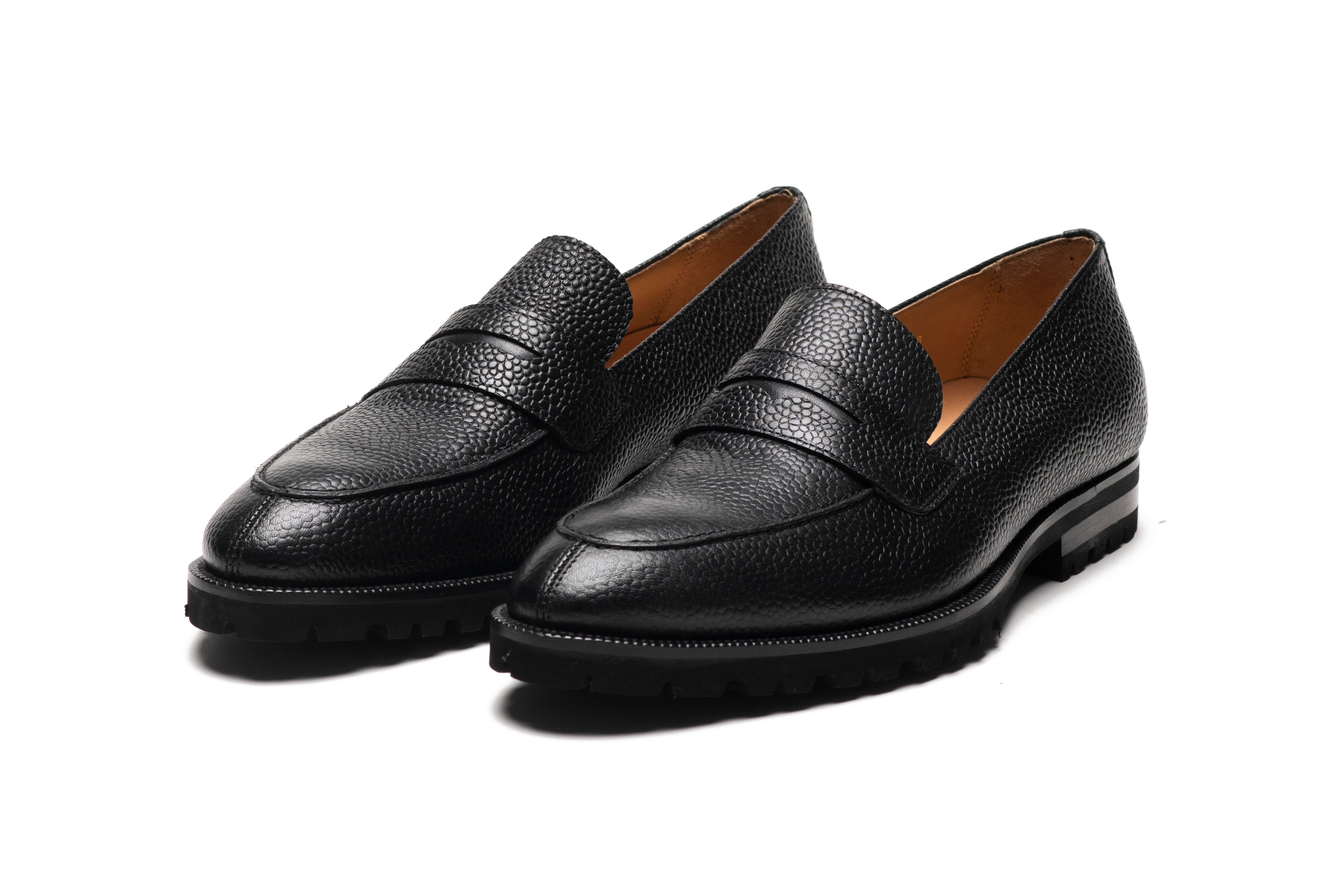 3DM X MSP - Napa Penny Loafers - Black Grain