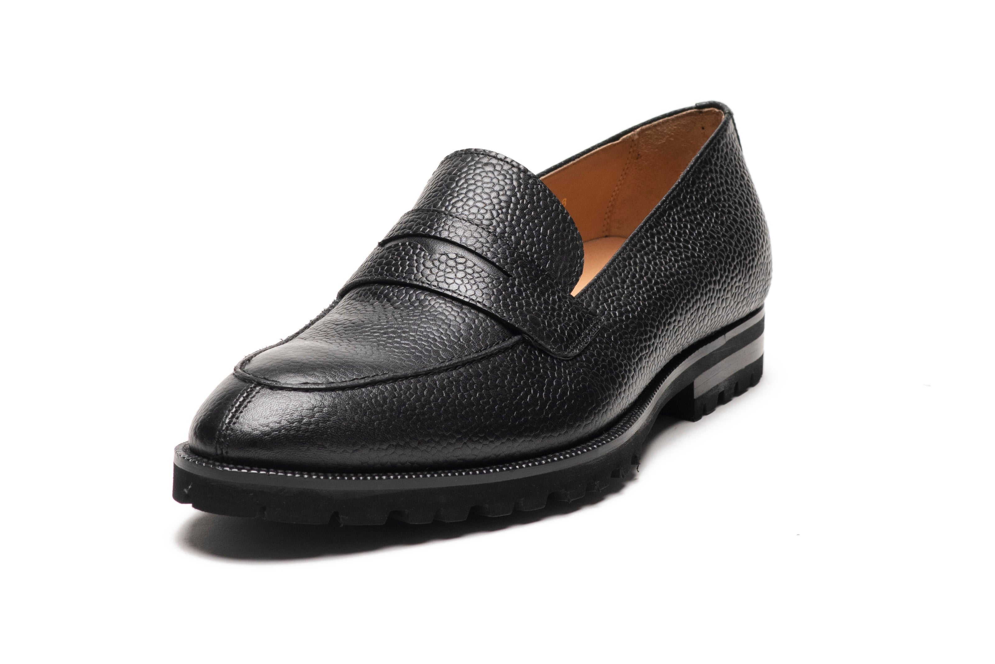 3DM X MSP - Napa Penny Loafers - Black Grain