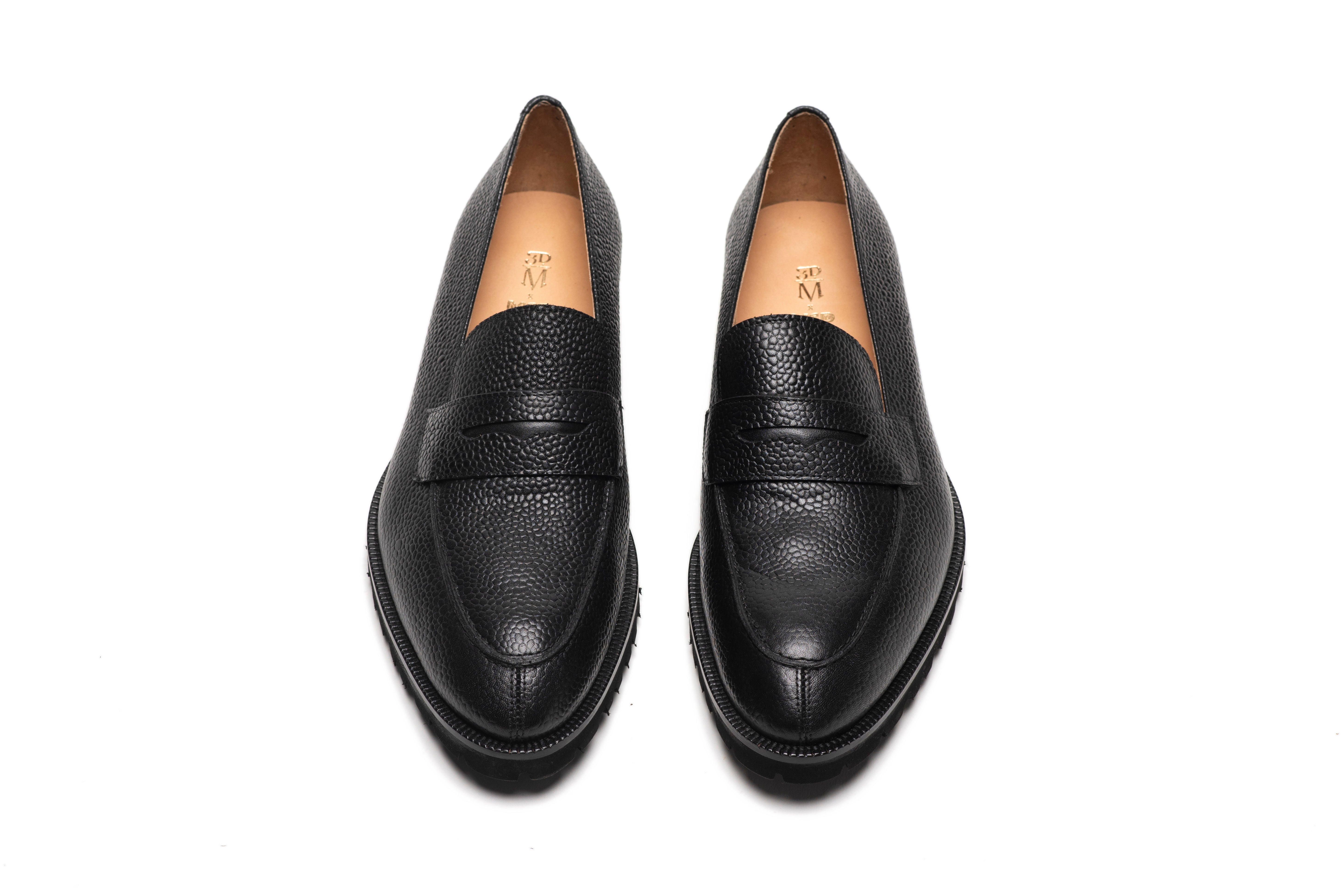 3DM X MSP - Napa Penny Loafers - Black Grain