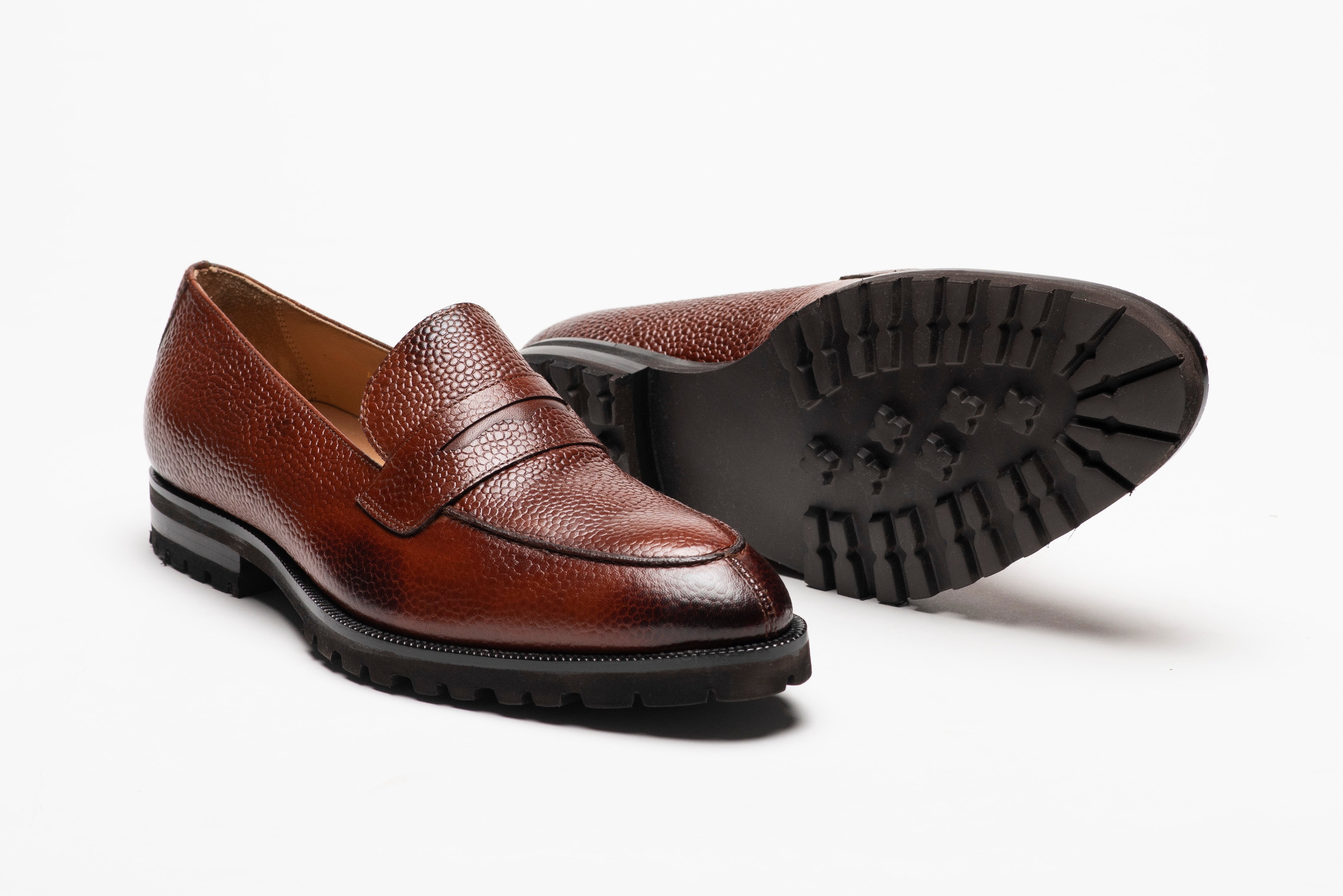 3DM X MSP - Napa Penny Loafers - Brown Grain