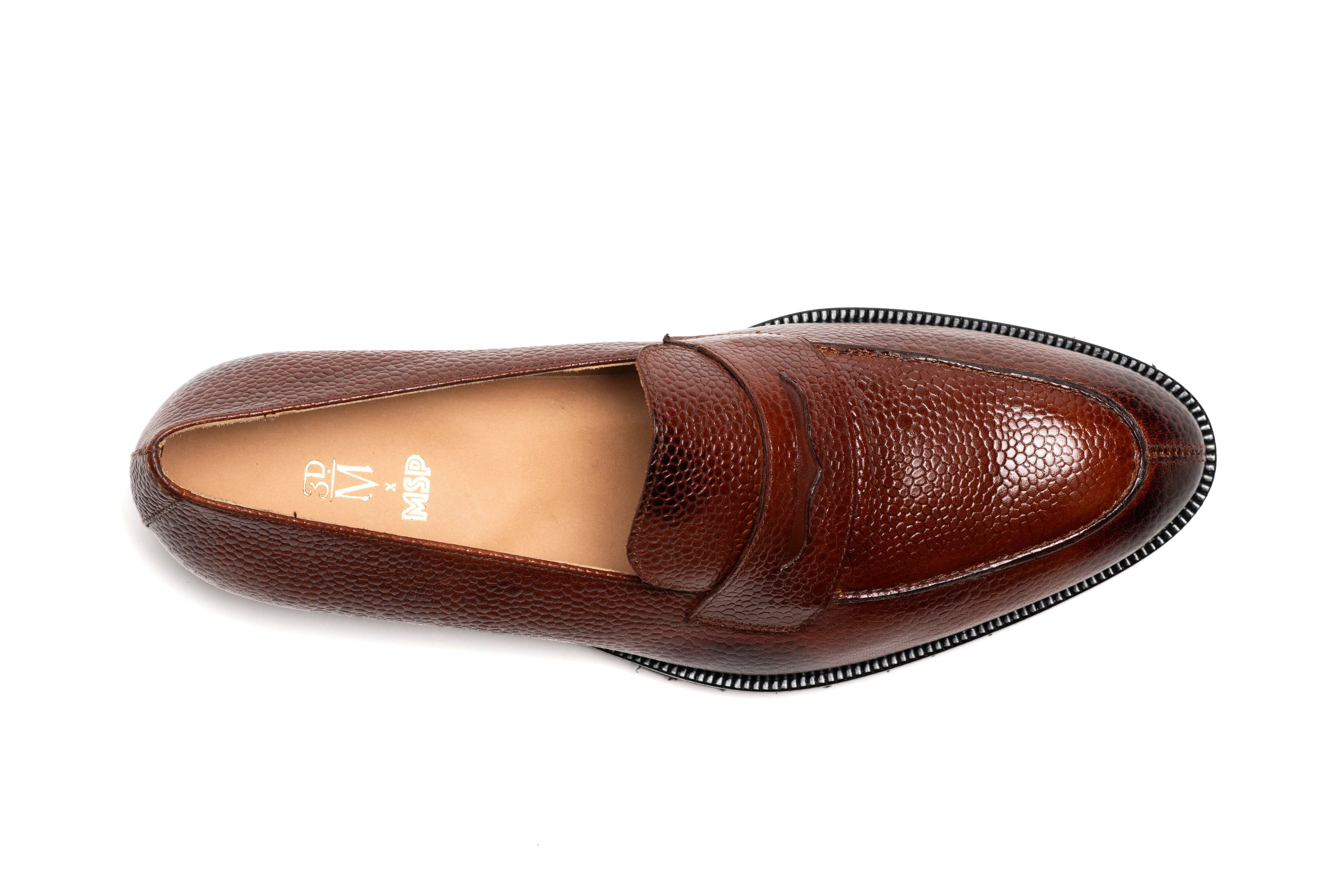 3DM X MSP - Napa Penny Loafers - Brown Grain