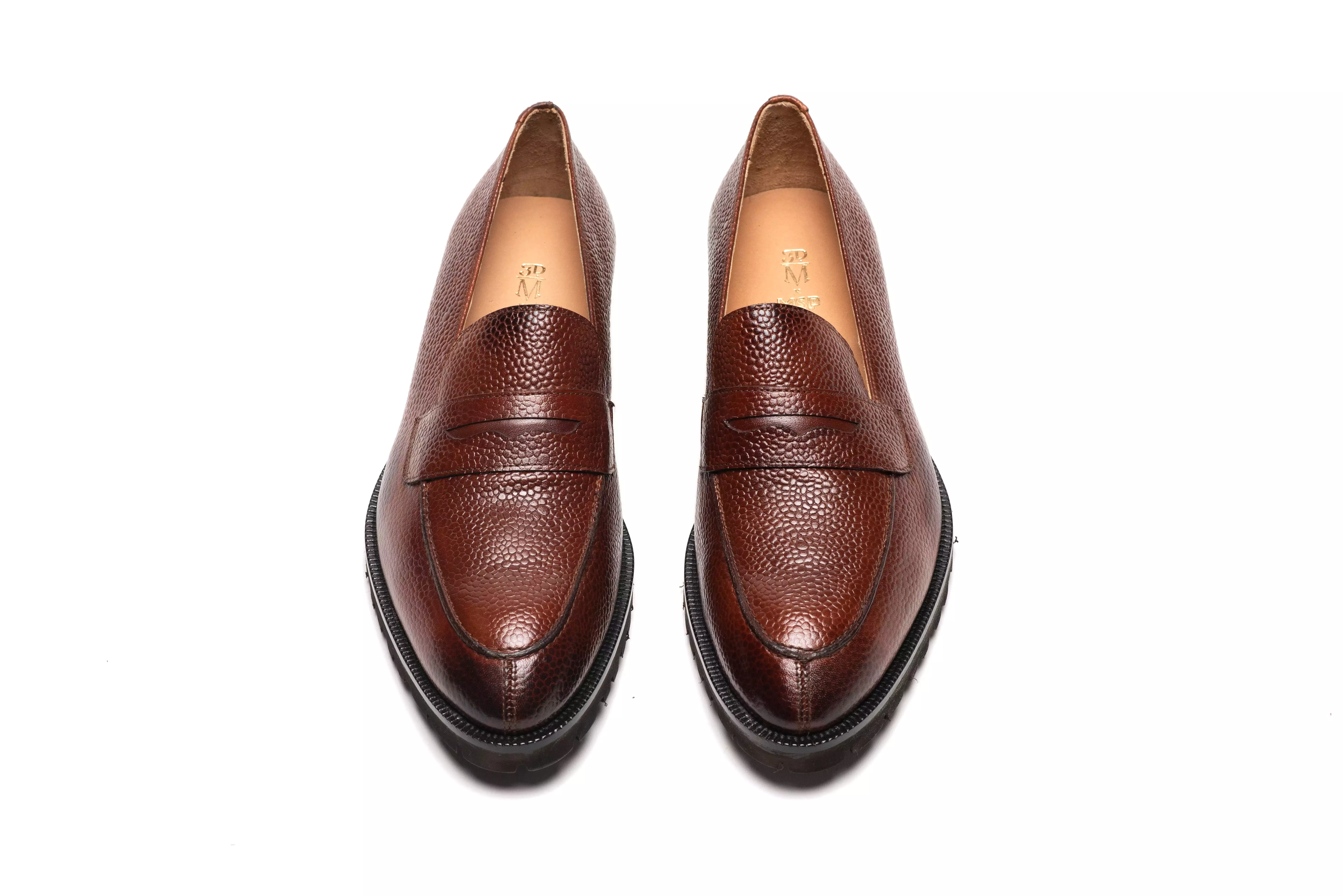 3DM X MSP - Napa Penny Loafers - Brown Grain