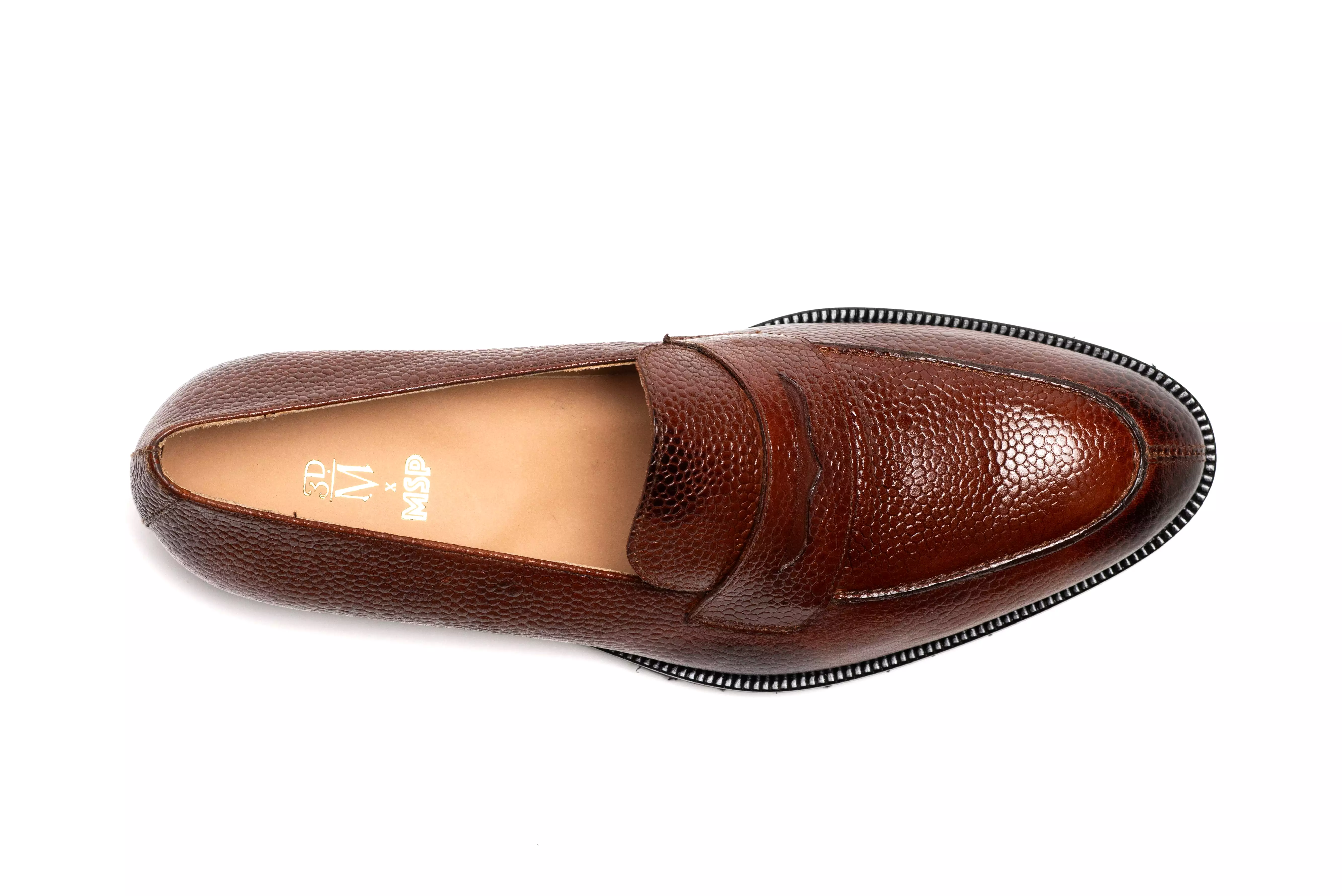 3DM X MSP - Napa Penny Loafers - Brown Grain