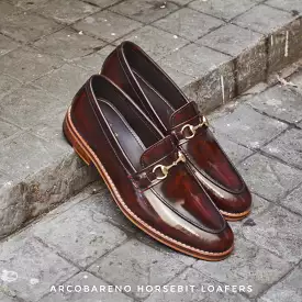 702 Horsebit Loafer Burgundy Wooden Soles