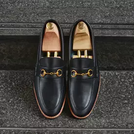 702 Horsebit Loafer MattBlack - Wooden Soles