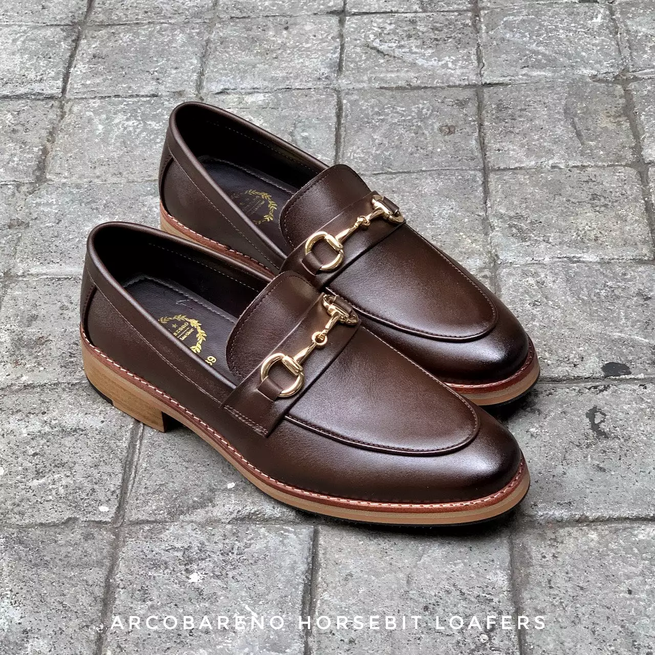 702 Horsebit Loafer Mocha Wooden Soles