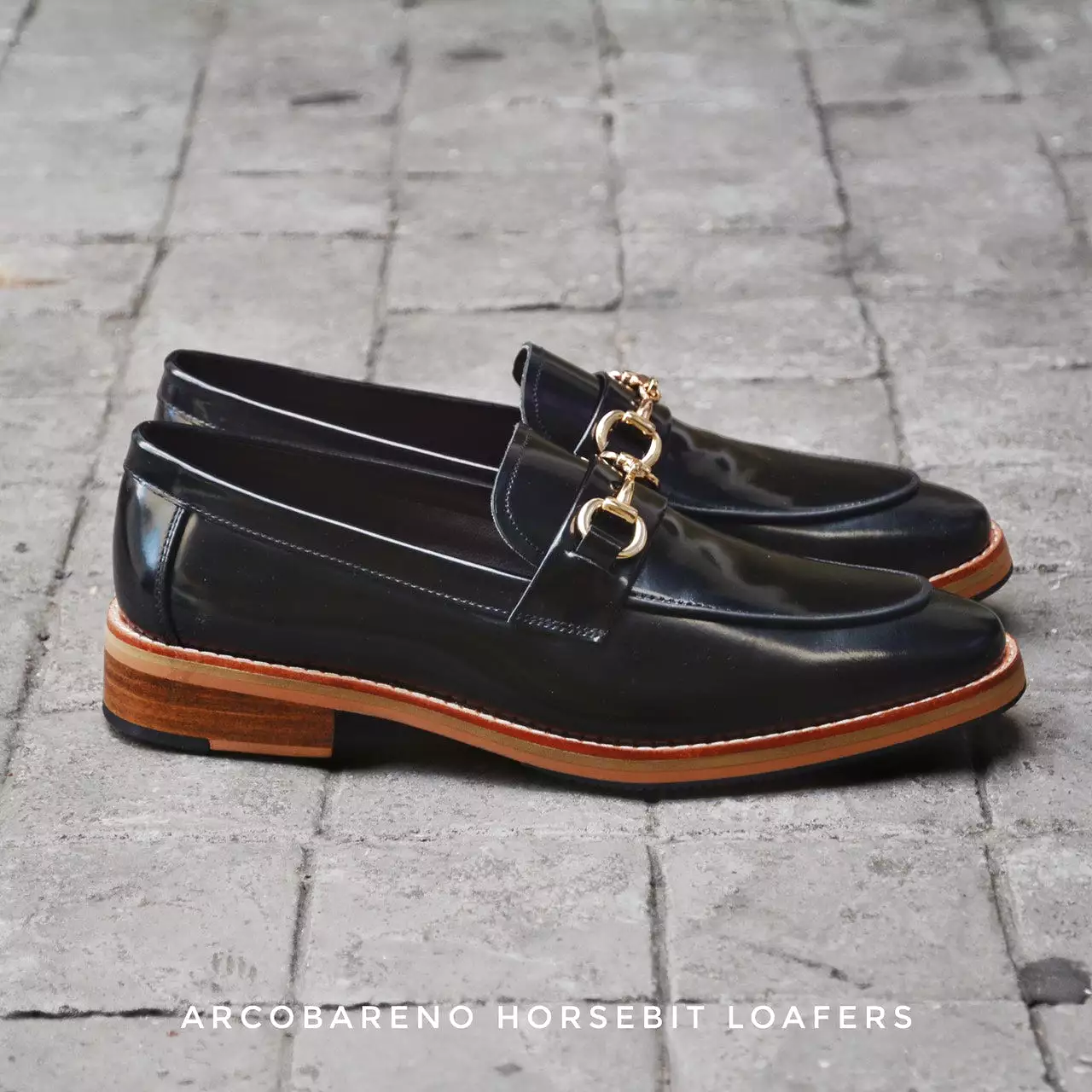 702 Horsebit Loafer PianoBlack Wooden Soles