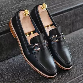 702 Horsebit Loafer VII Matt Black Wooden Soles