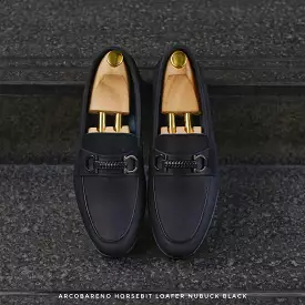 702 Horsebit Loafer VII Nubuck Black