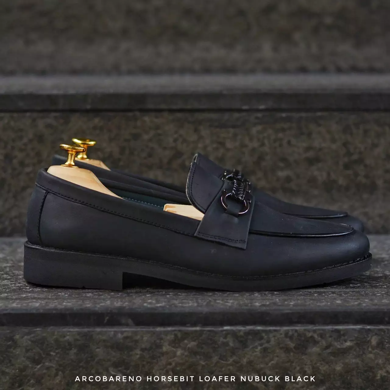 702 Horsebit Loafer VII Nubuck Black