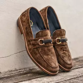 702 Horsebit Loafer VII Suede Lamb Tanned