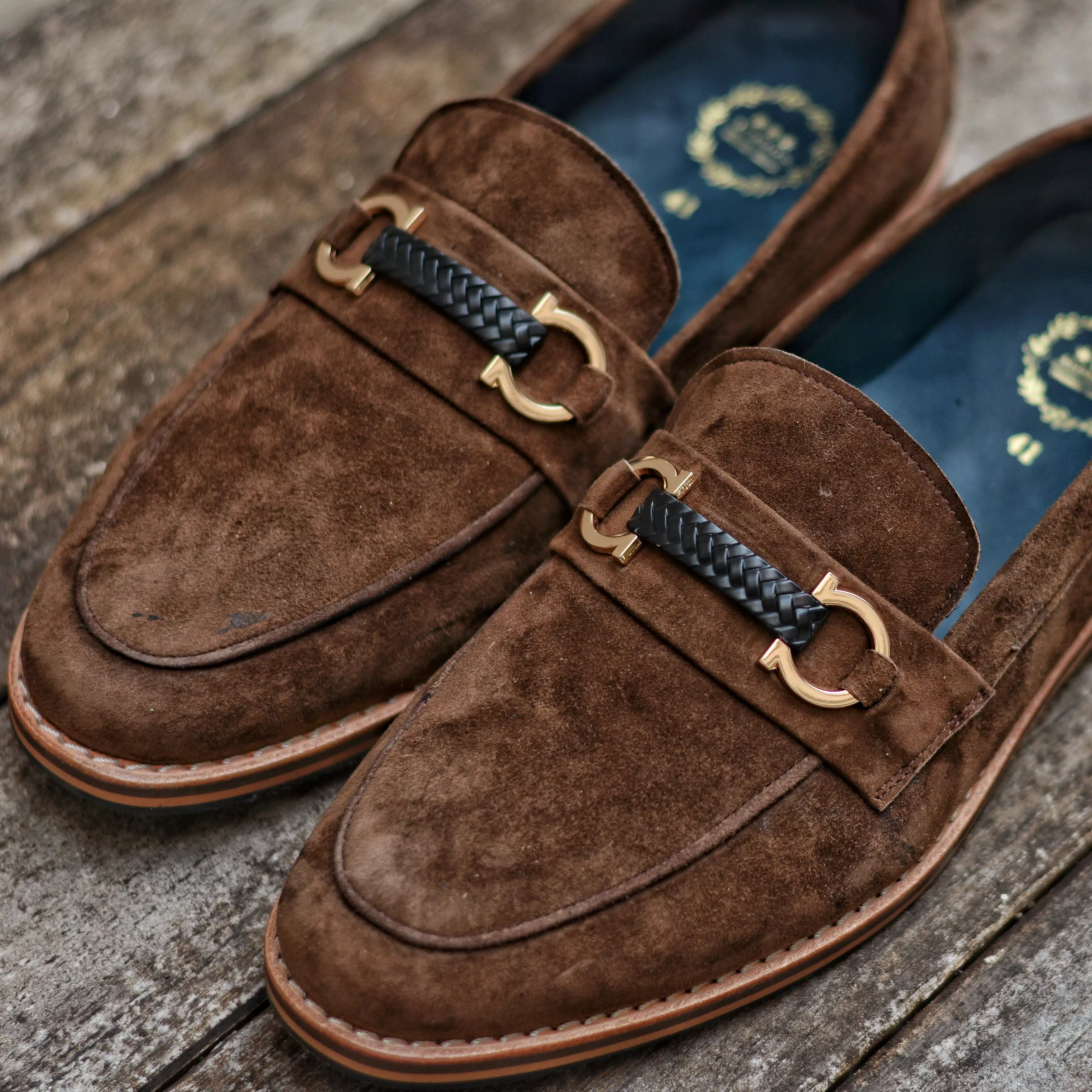 702 Horsebit Loafer VII Suede Lamb Tanned