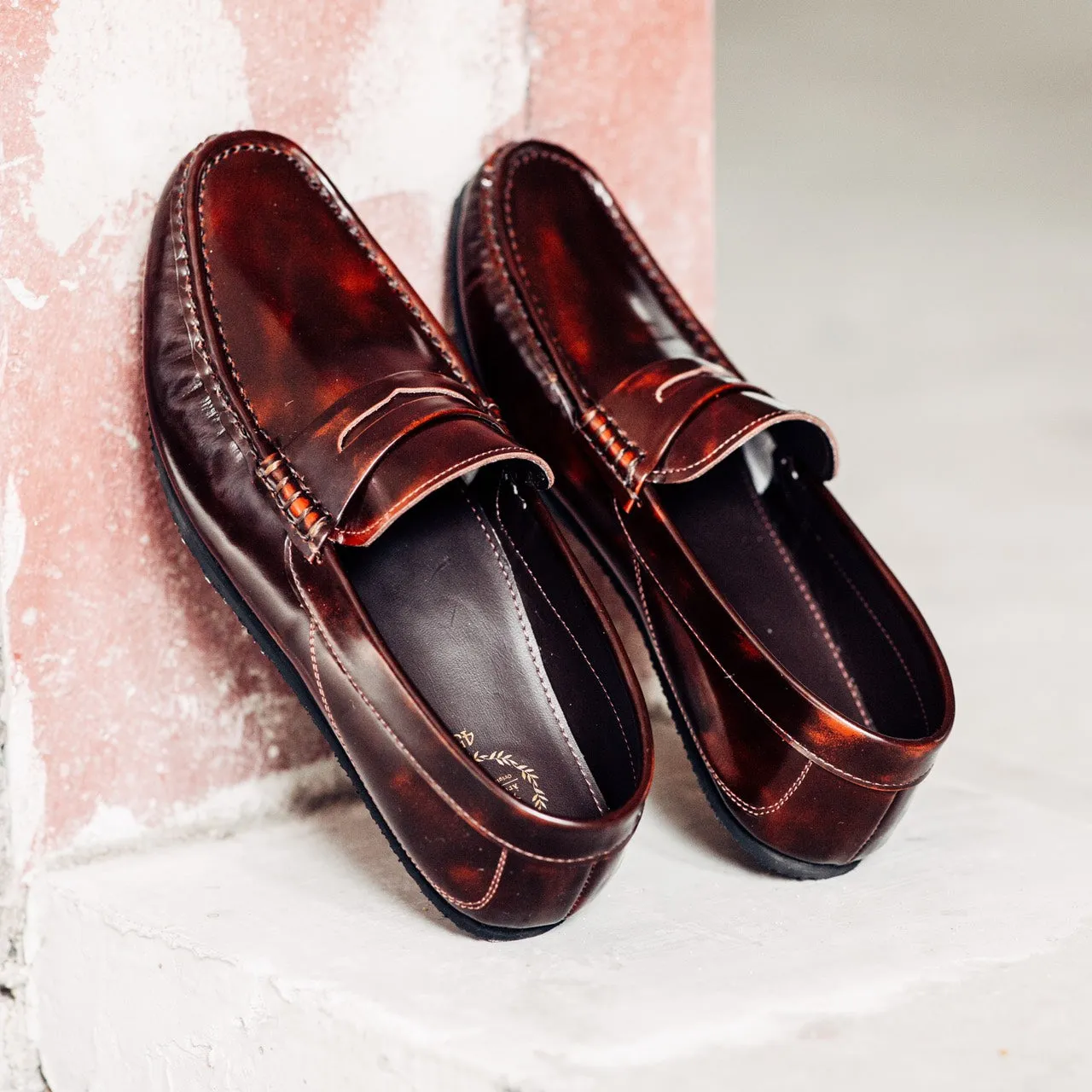 823 Arcobareno Classic Penny Loafer Burgundy