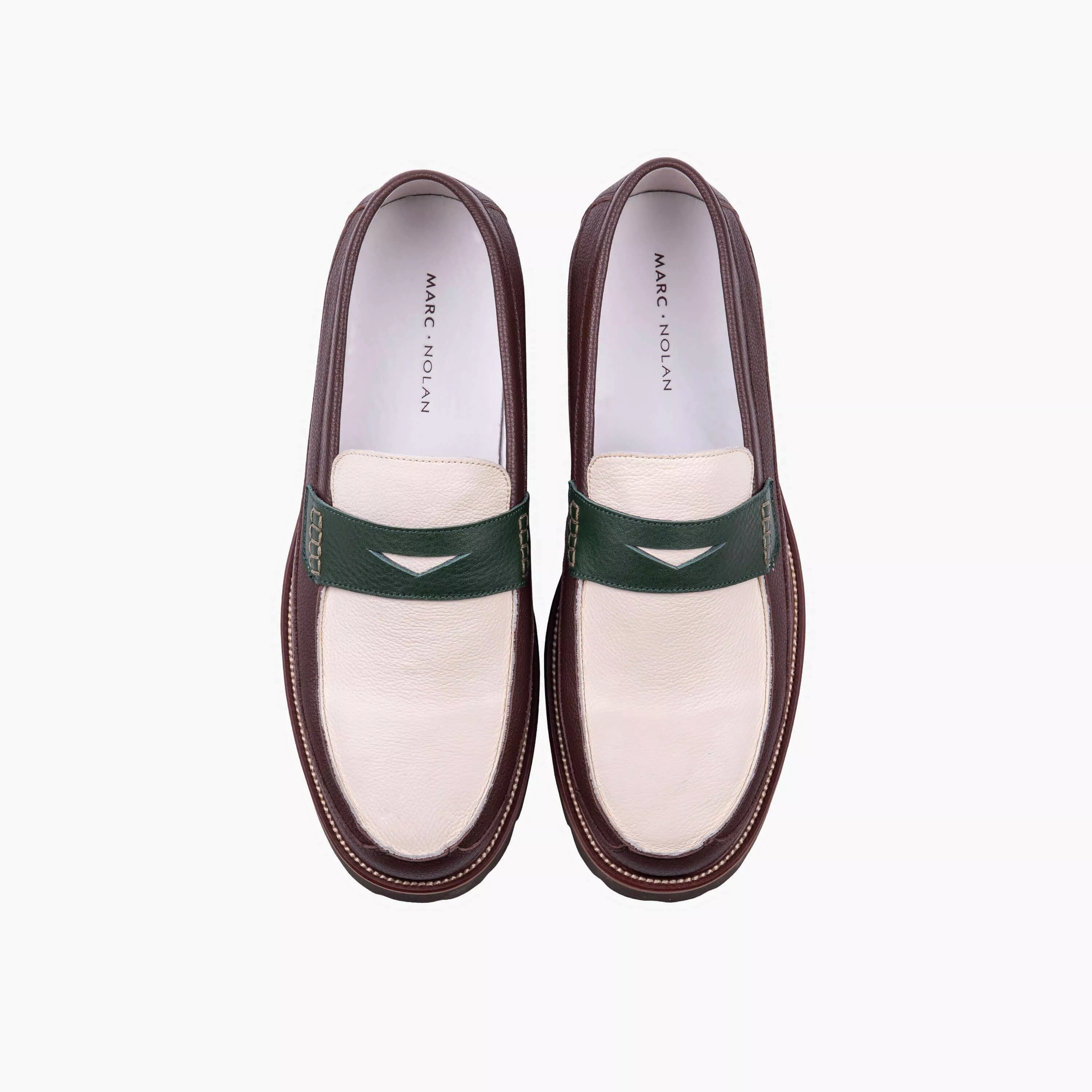 Adler Chocolate Leather Penny Loafers