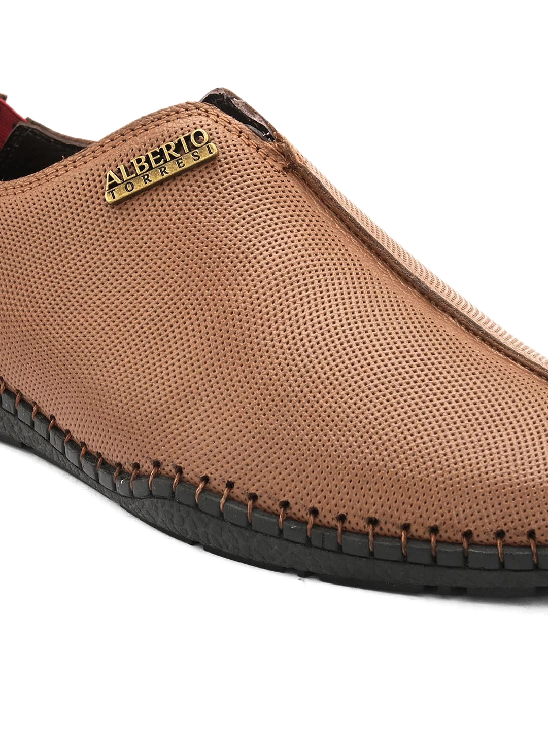 Alberto Torresi Genuine Mild Leather Ethnic Casual Flexible Swing Shoe Loafer Hand Stitched With PU Footbed And Leather Lining  