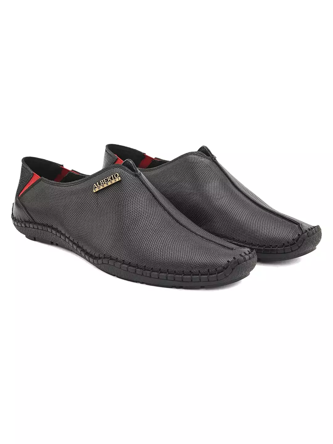 Alberto Torresi Genuine Mild Leather Ethnic Casual Flexible Swing Shoe Loafer Hand Stitched With PU Footbed And Leather Lining  