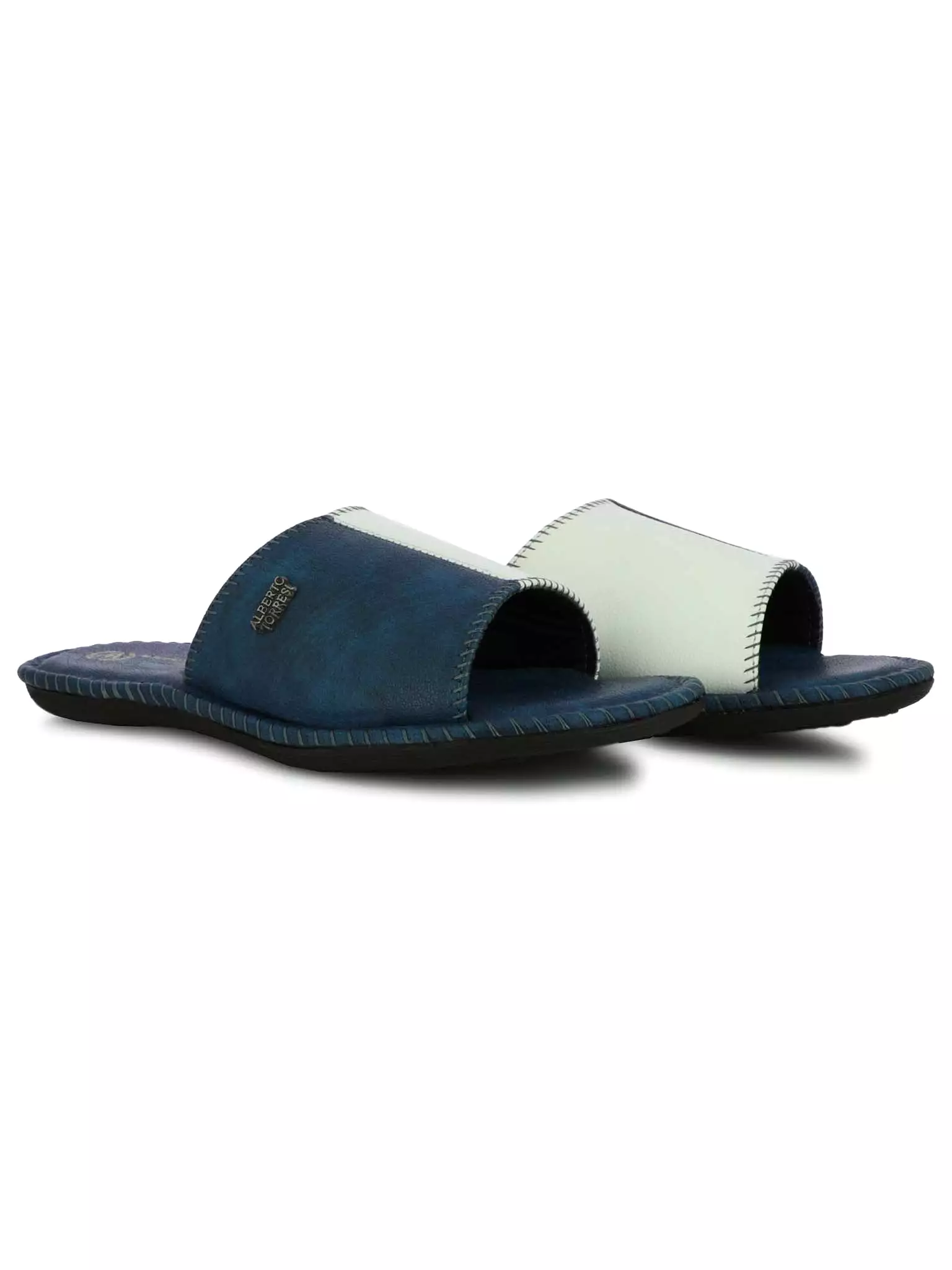 Alberto Torresi Men's Nova Blue Casual Slippers