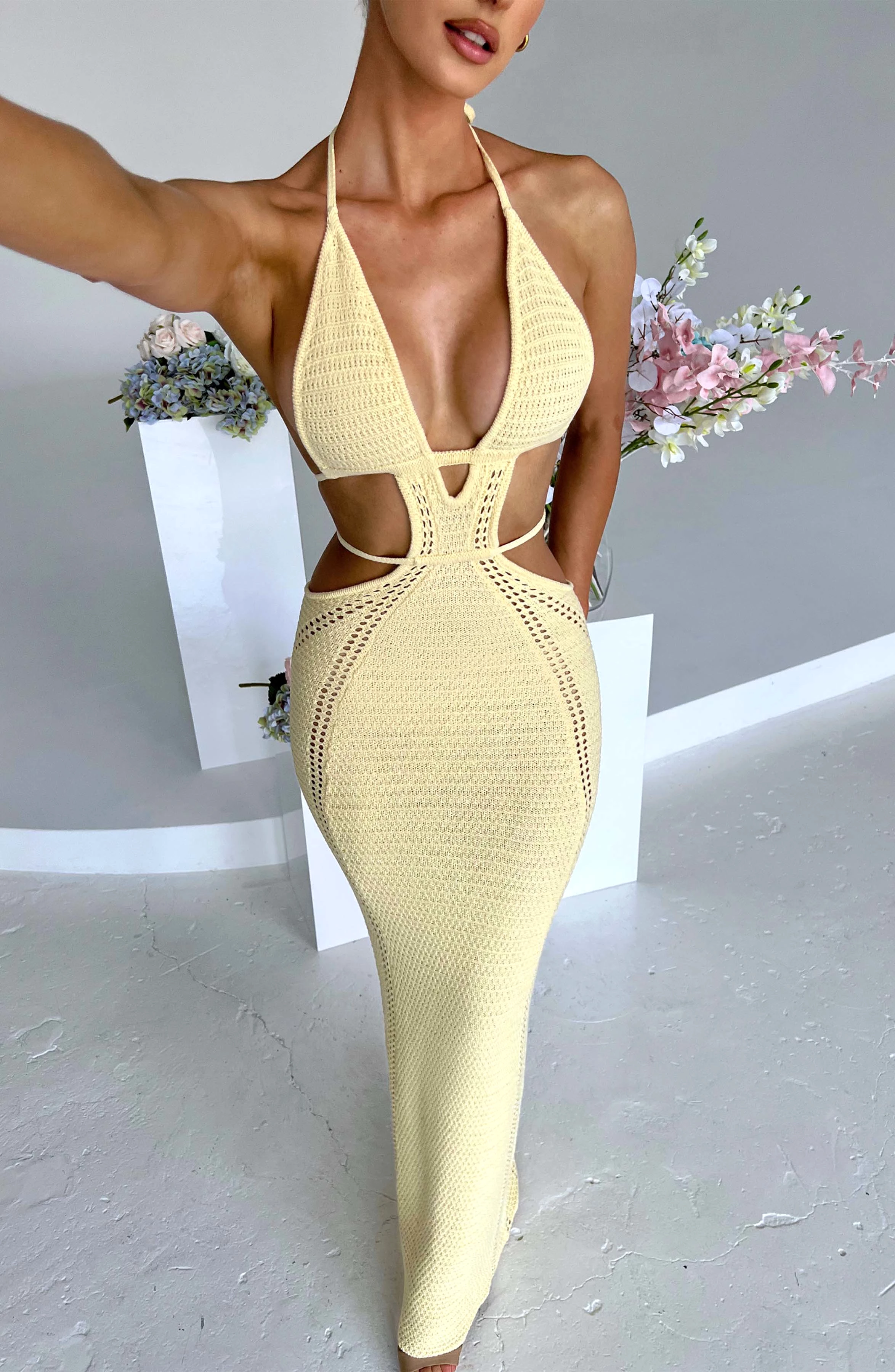 Arabella Maxi Dress - Lemon