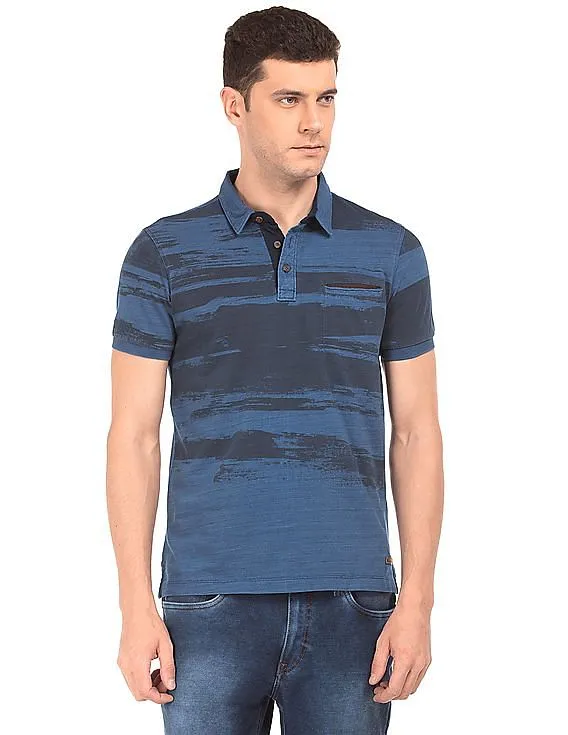 Arrow Blue Jeans Company Regular Fit Printed Polo Shirt