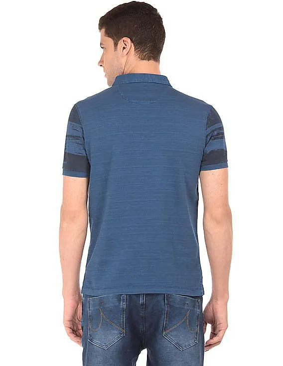 Arrow Blue Jeans Company Regular Fit Printed Polo Shirt