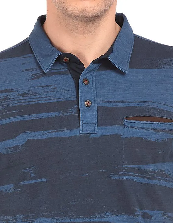 Arrow Blue Jeans Company Regular Fit Printed Polo Shirt