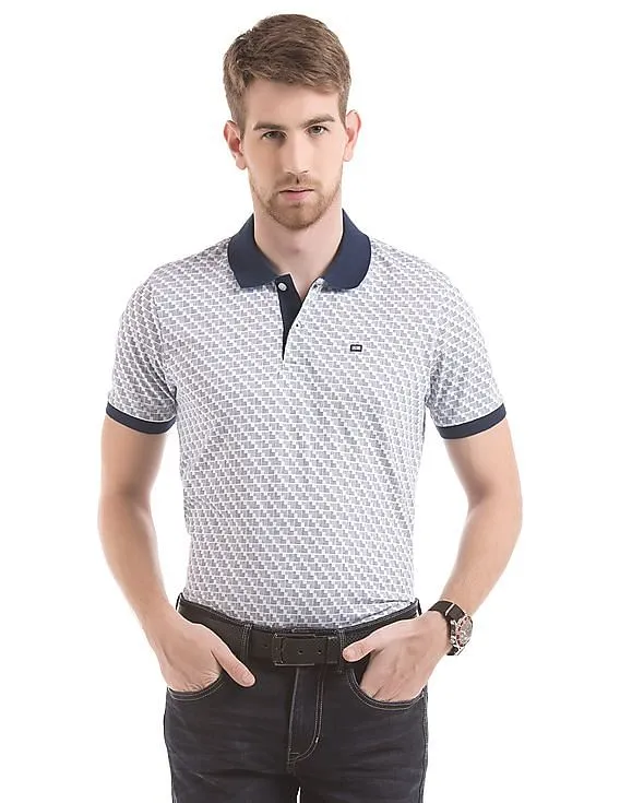 Arrow Sports Printed Regular Fit Polo Shirt