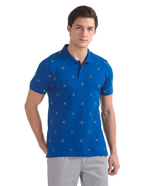 Arrow Sports Regular Fit Printed Polo Shirt