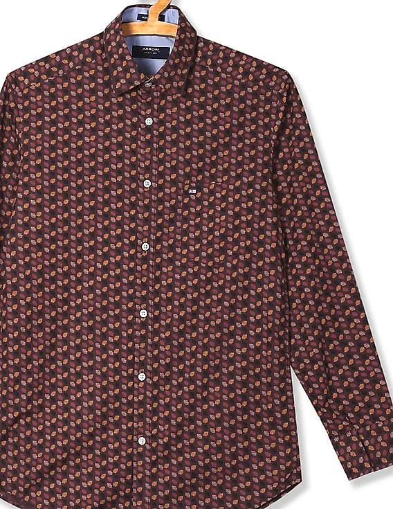 Arrow Sports Slim Fit Printed Shirt