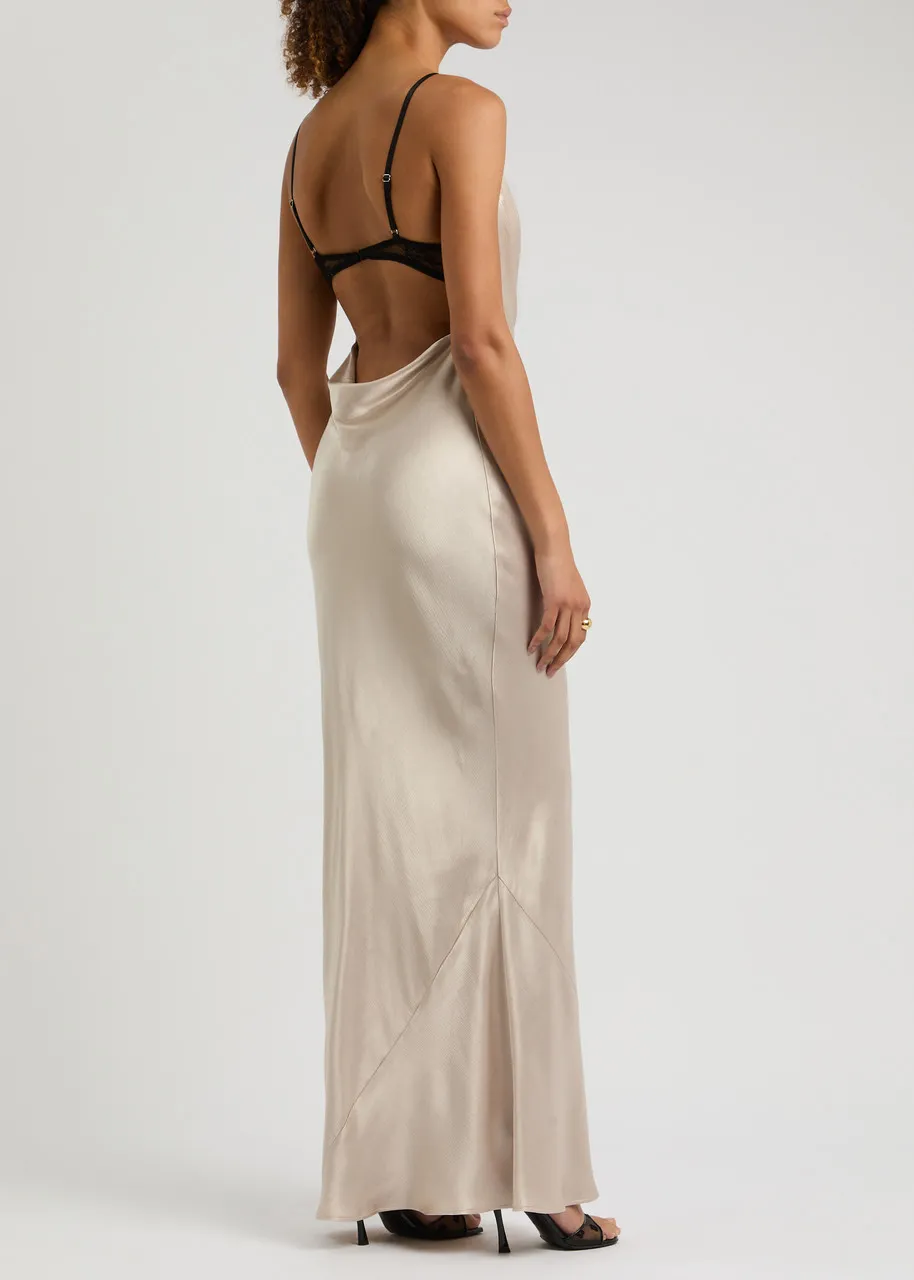 BEC & BRIDGE Arabella backless satin maxi dress -                         -                     -                