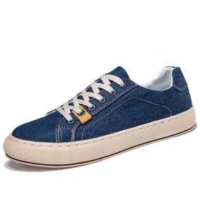 Blue denim canvas casual shoe sneaker