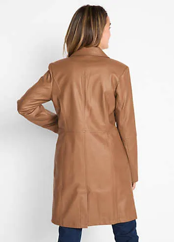 bonprix Faux Leather Trench Coat | Grattan