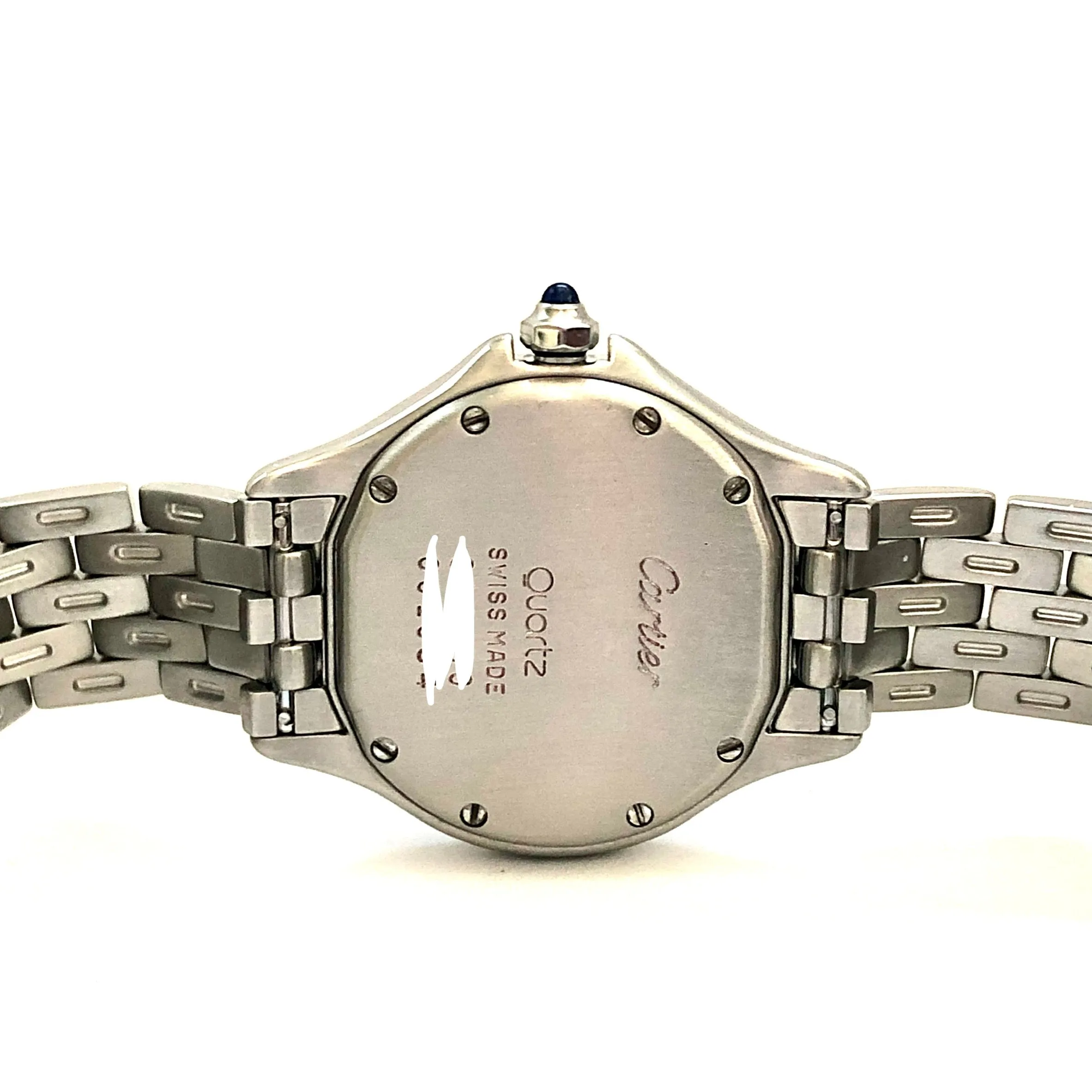 CARTIER COUGER 26mm Steel ~0.62TCW Diamond Watch