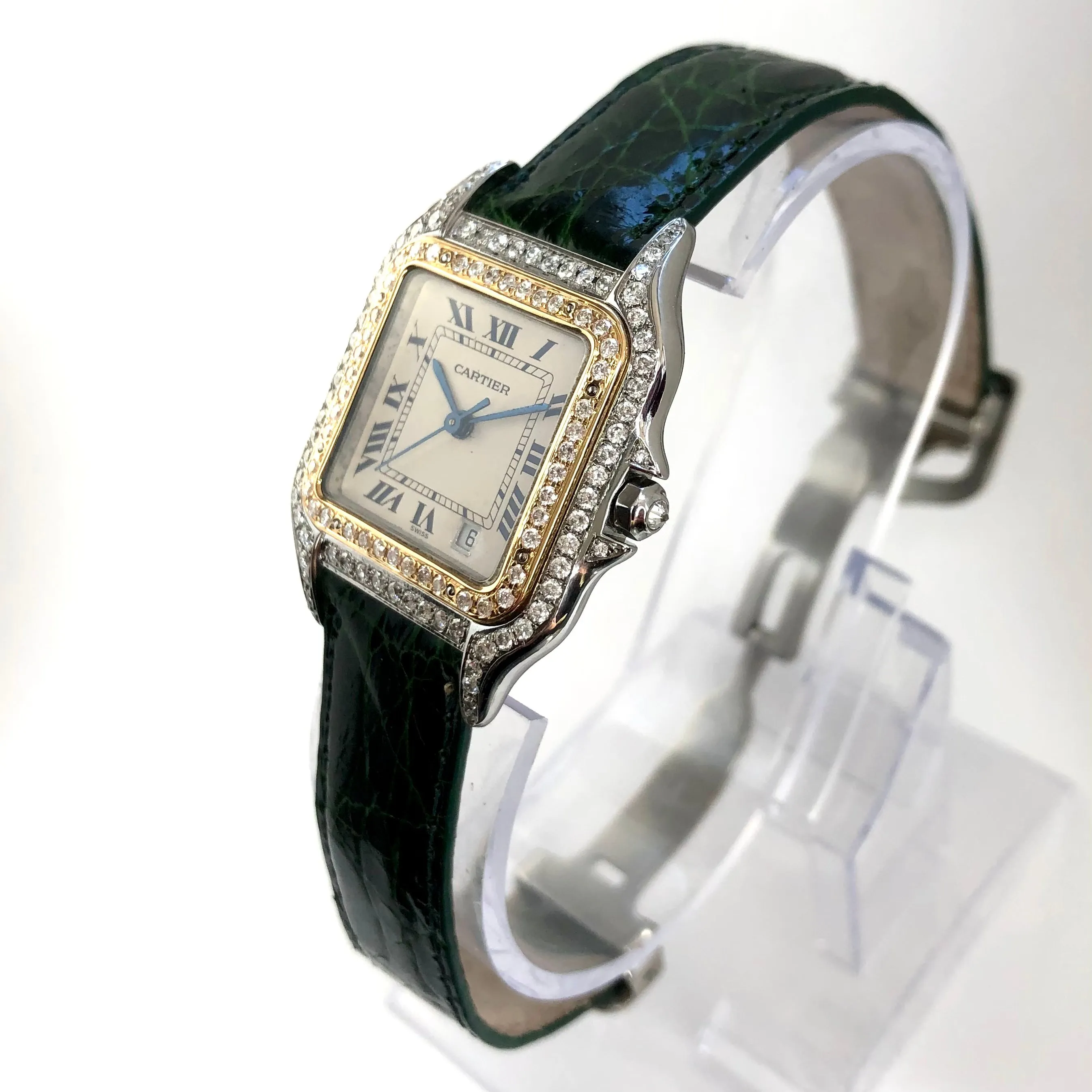 CARTIER PANTHERE 27mm Quartz 2 Tone 1.4TCW DIAMOND Watch