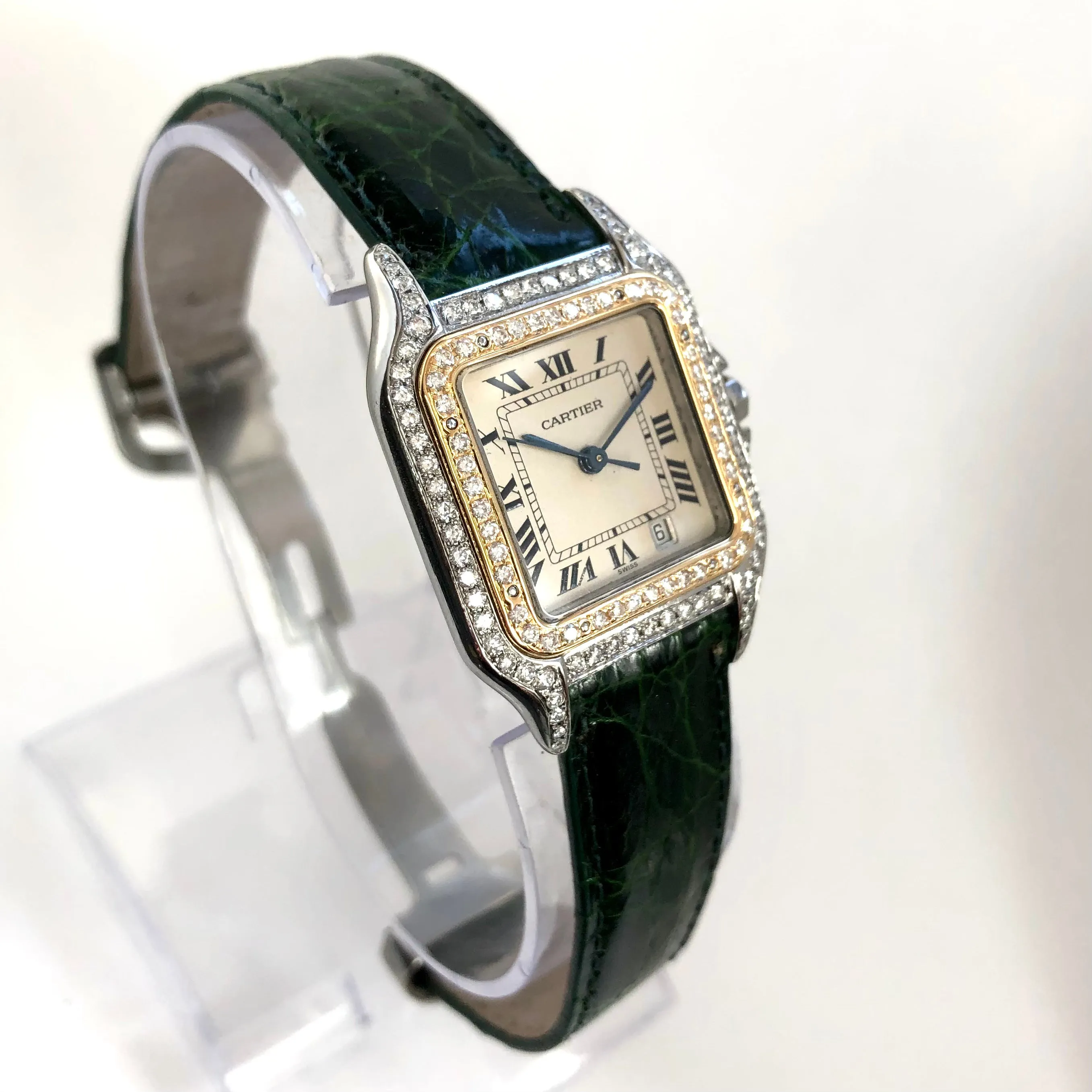 CARTIER PANTHERE 27mm Quartz 2 Tone 1.4TCW DIAMOND Watch