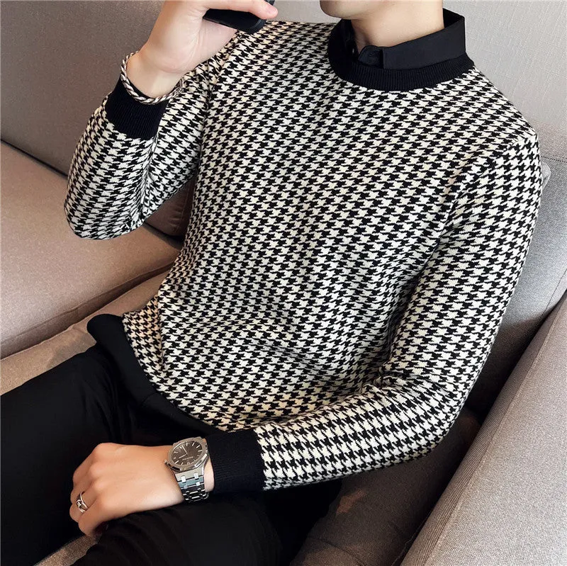 Casual Patchwork Knitwear Sweater