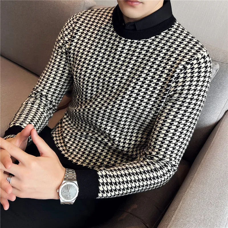 Casual Patchwork Knitwear Sweater