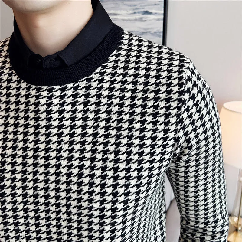 Casual Patchwork Knitwear Sweater