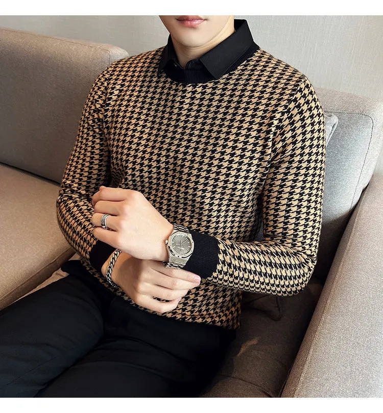 Casual Patchwork Knitwear Sweater