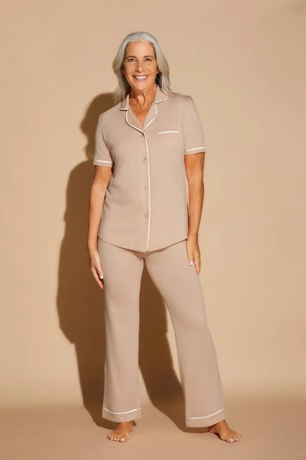 Cosabella Short Sleeve Top & Pant Pajama Set