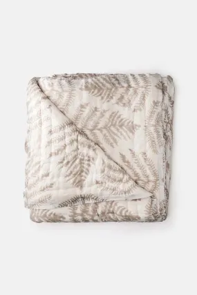 Cotton Hand-stitched Quilt - Fern