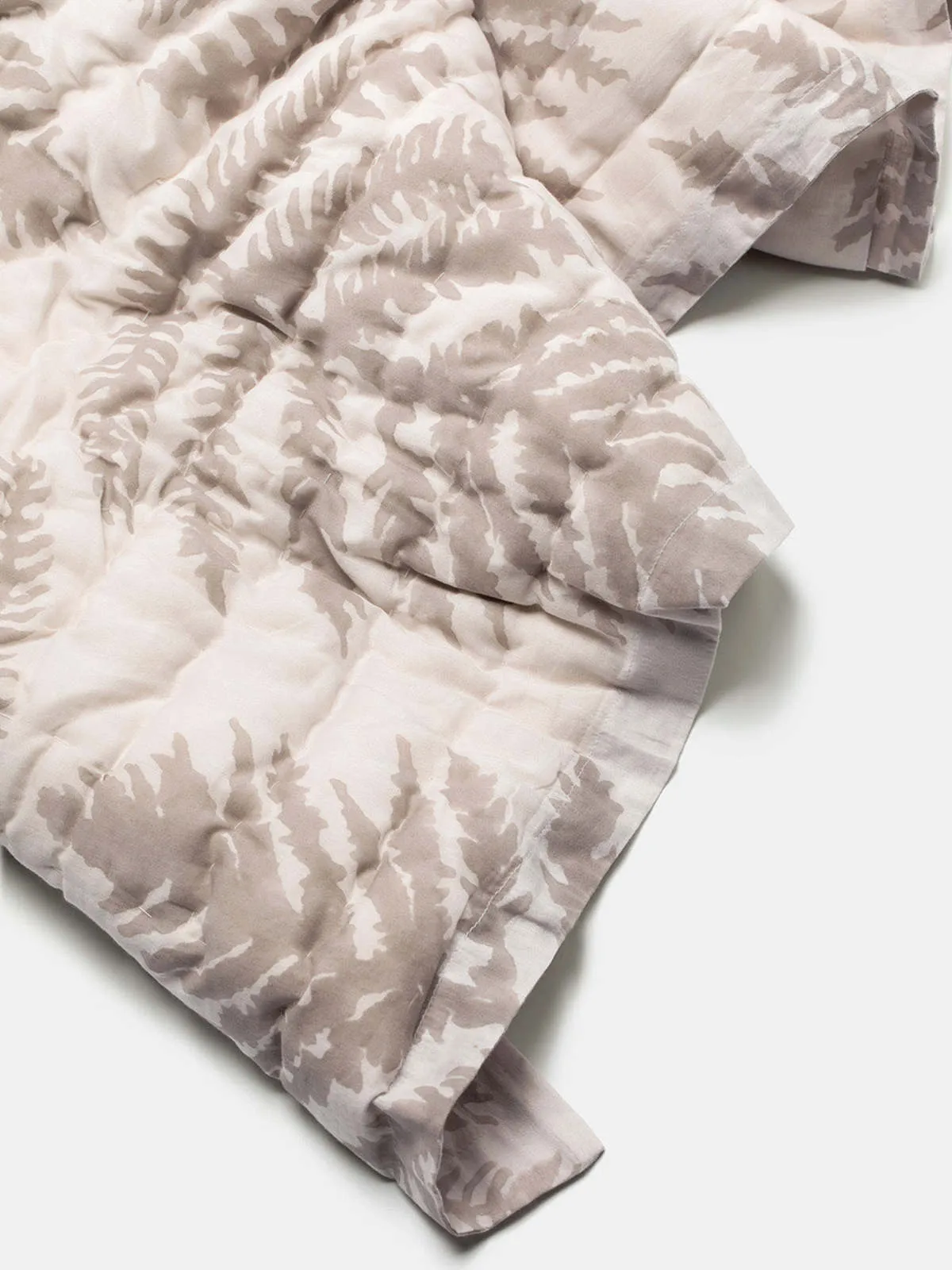 Cotton Hand-stitched Quilt - Fern