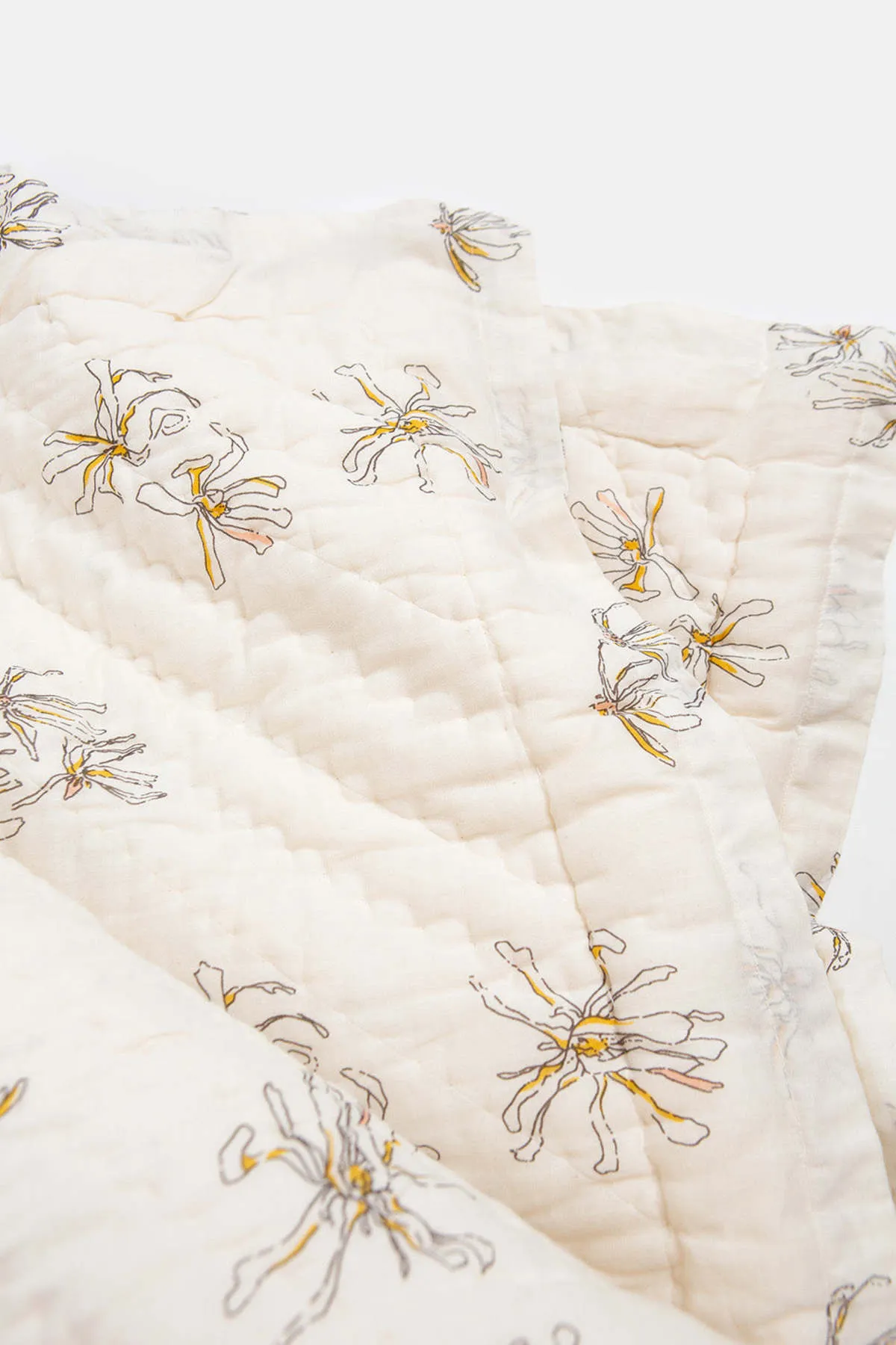 Cotton Hand-Stitched Quilt - Stellata