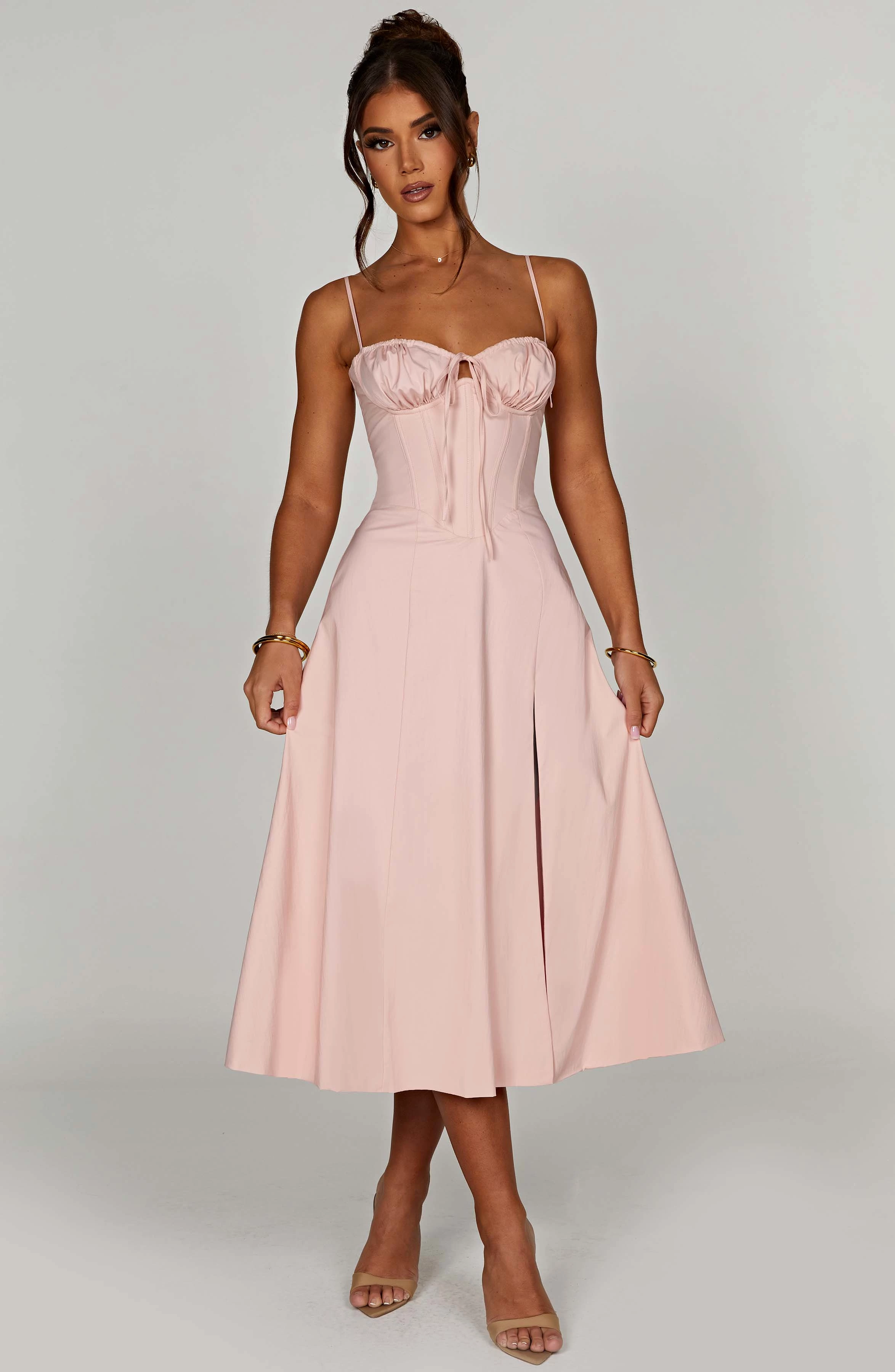 Deanna Midi Dress - Blush