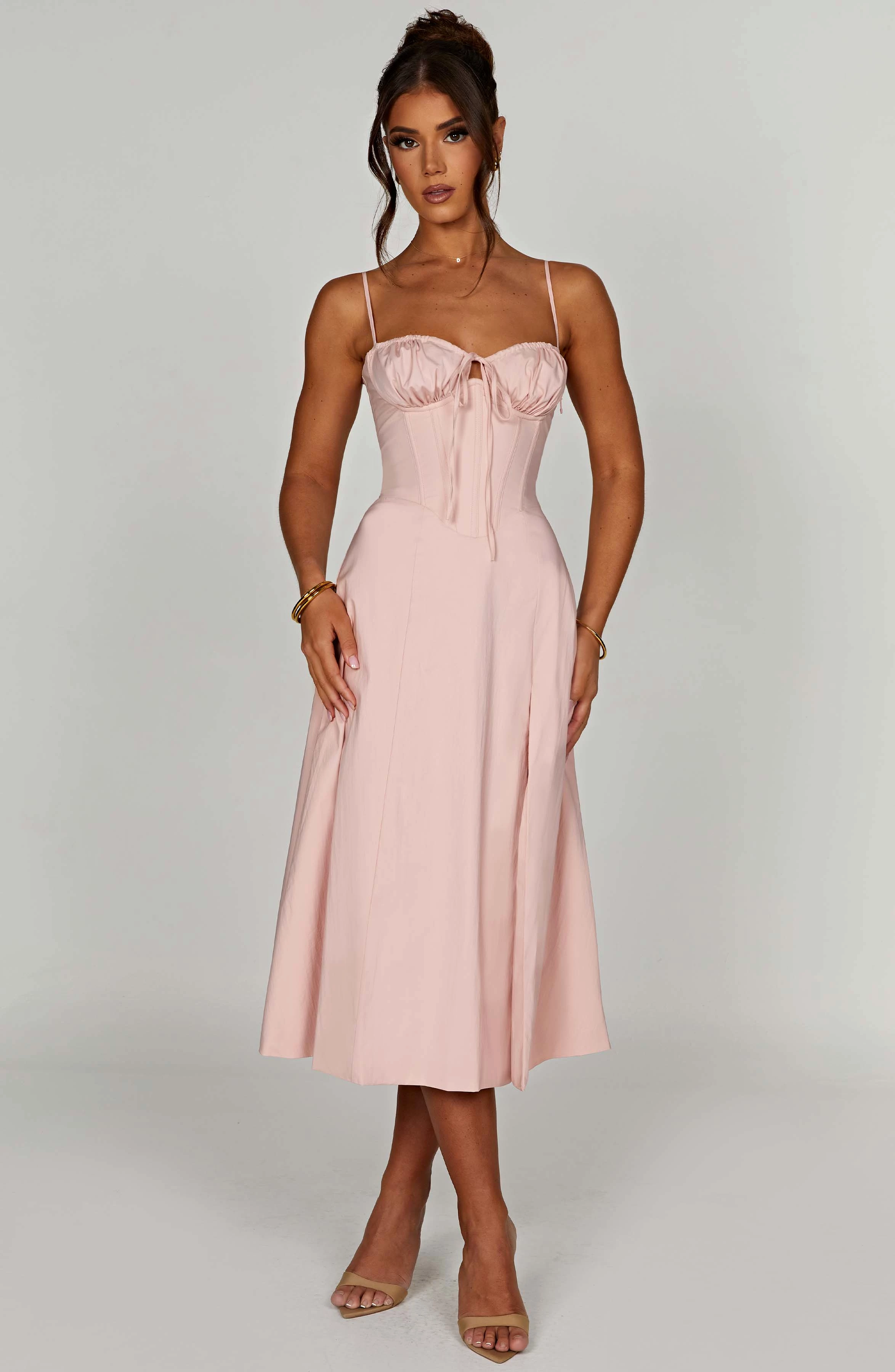 Deanna Midi Dress - Blush