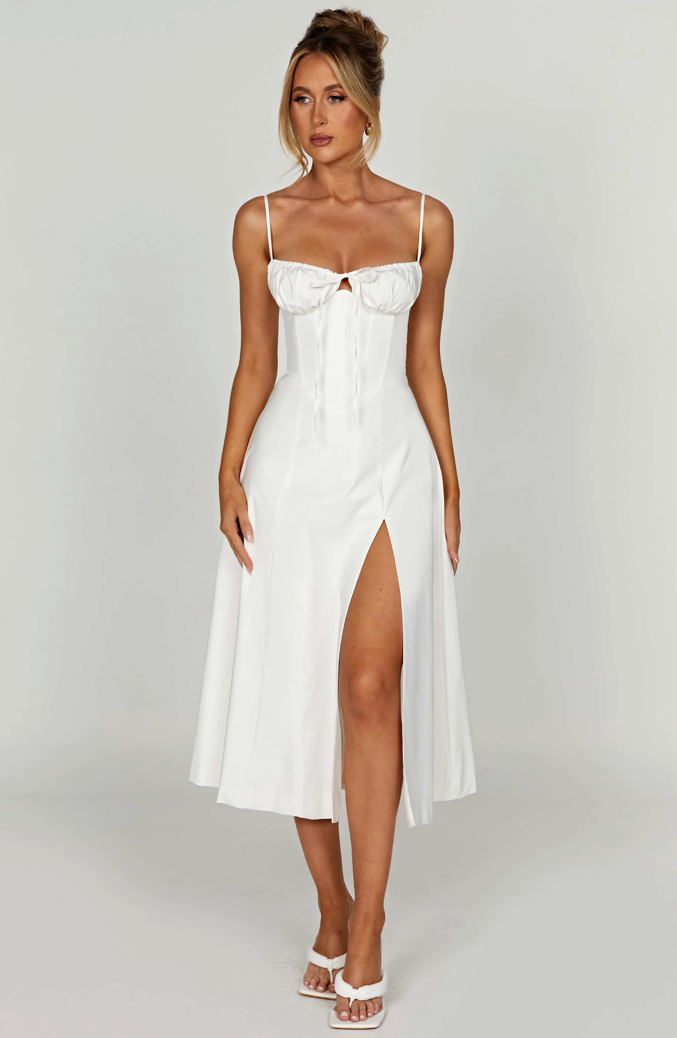 Deanna Midi Dress - Ivory