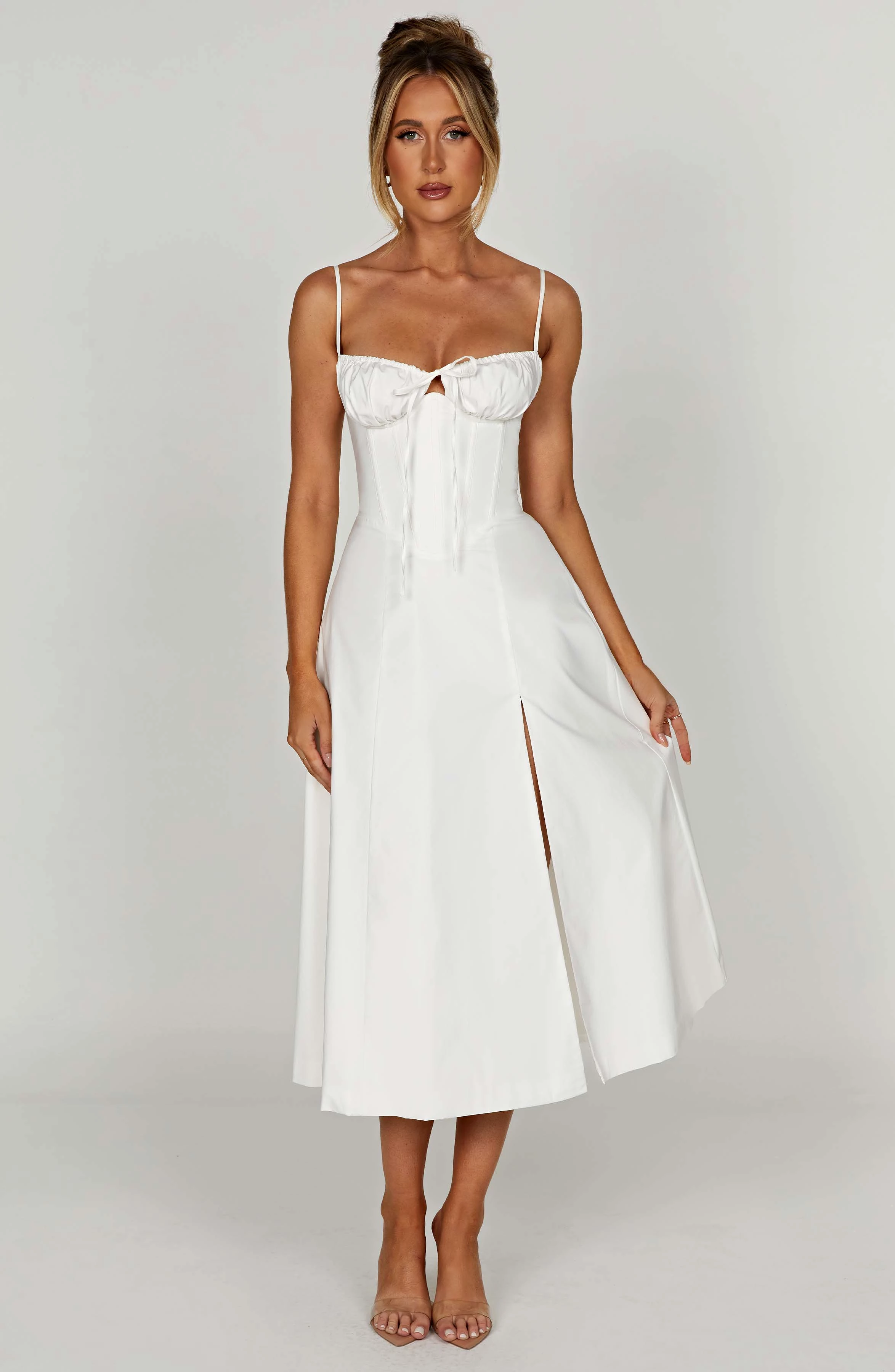 Deanna Midi Dress - Ivory