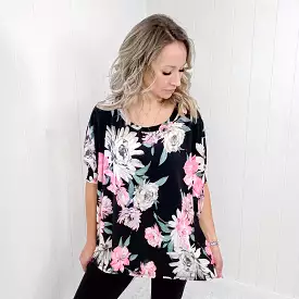 Dear Scarlett Essential Blouse in Black Floral