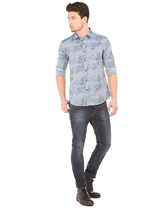 Ed Hardy Slim Fit Printed Shirt