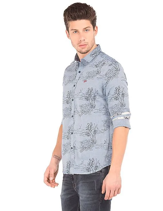 Ed Hardy Slim Fit Printed Shirt